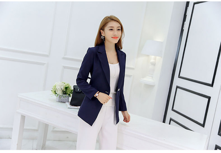黛 2018 xuân hè mới của phụ nữ phiên bản Hàn Quốc của xu hướng thời trang nhỏ phù hợp với áo khoác dài tay màu đơn giản áo cardigan nữ