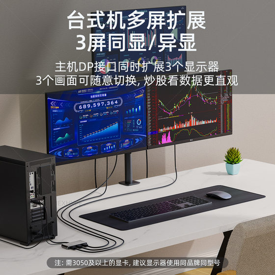 Typec 3-in-one 도킹 스테이션 HDMI 컴퓨터 분할 화면 4-3 스크린 다른 디스플레이 도킹 스테이션 멀티 스크린 다른 디스플레이 확장