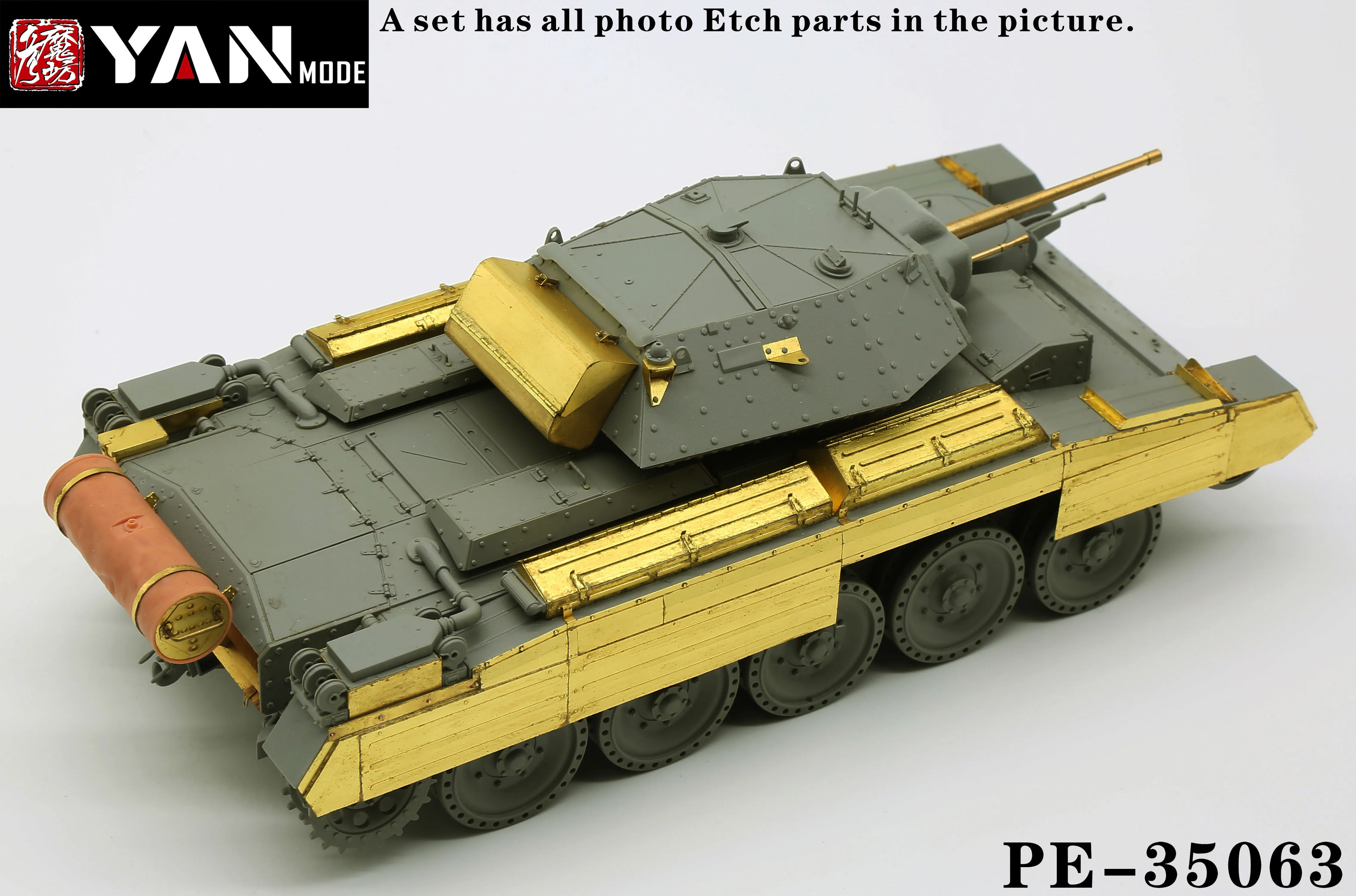 Янмаофанг PE-35063 1/35 Британская Танковая Крестоносная Разведка Разминка Сопровождение с границей BT-015