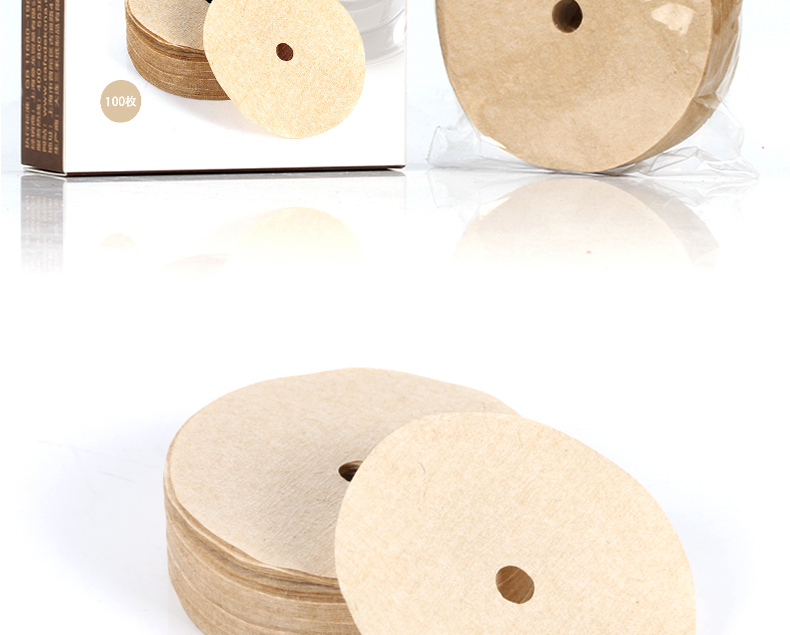 Giấy lọc cà phê CAFEDE KONA Việt Nam nồi 100 miếng giấy lọc sợi gỗ số 6 giấy lọc - Cà phê phin pha cà phê inox
