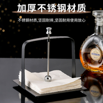 Stainless steel tissue holder hotel Western food simple towel holder napkin holder napkin holder restaurant table creative press Holder