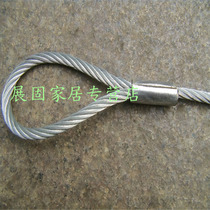  Custom galvanized steel rope sling WIRE rope complete set of sling aluminum buckle pressed galvanized wire rope sling 18MM