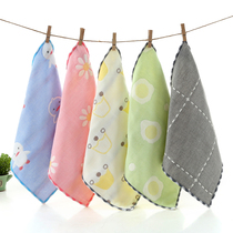 (Thickened) 6 layers gauze pure cotton square towels full cotton saliva towel for infant feeding wipe hand towel wash face towels