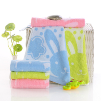 (Promotion) Cartoon Pure Cotton Children Small Towels Full Cotton Scour Towel Wash Face Towels Super Soft Without Falling Hair Loss