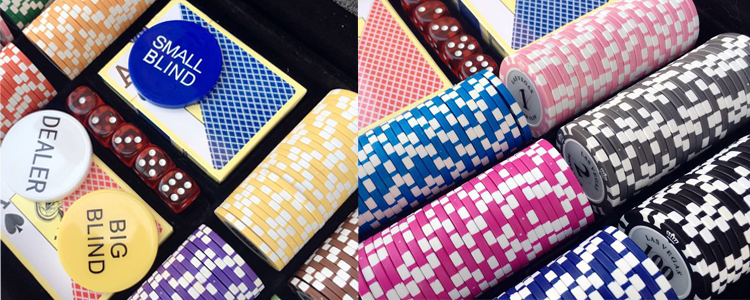Texas Holdem Chips Mahjong Baccarat Chips Hộp nhôm Bộ 14g Crown Clay Set Đặc biệt - Các lớp học Mạt chược / Cờ vua / giáo dục giá bộ bài mạt chược