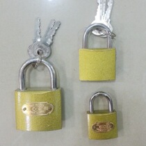 Three hearlike 32MM38MM50MM63MM imitation bronze lock padlock yellow padlock black tech