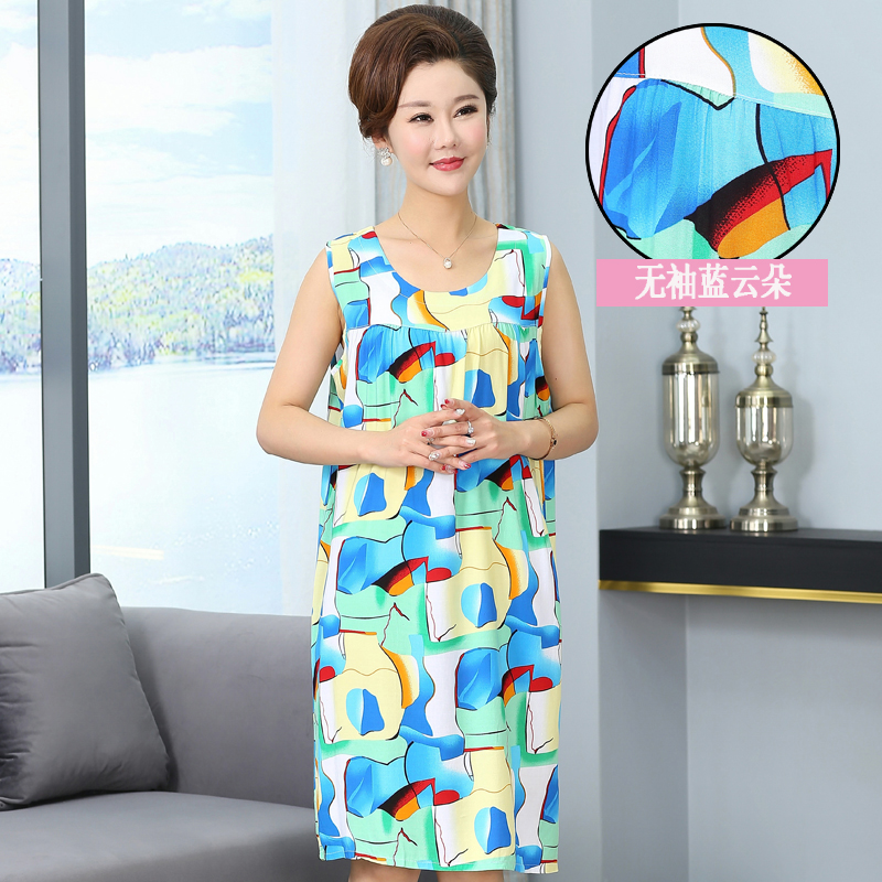 Mùa hè đồ ngủ lụa phụ nữ làm cho bộ đồ ngủ bông cộng với chất béo lỏng jumpsuits vest lụa đông phụ nữ mang thai có thể mặc.