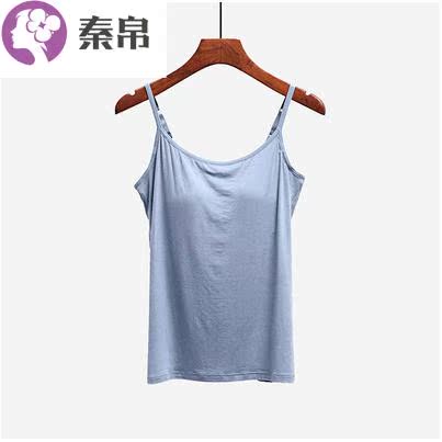 Mặc một chiếc áo ngực vest all-in-one áo ngực đàn hồi với áo ngực đệm womens sling áo ngực ren gân có thể mặc sexy ngoài xốp.