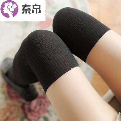 Fake-thả giống cao mùa xuân và mùa thu vớ xà cạp dài với một nửa cắt khâu mỏng pantyhose đen thịt màu giả vớ.