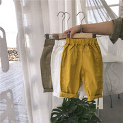. Quần vừa và nhỏ cho trẻ em trai sweatpants chống muỗi quần bé quần âu không khí mùa hè 2020 váy mới.