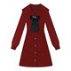 Master Zhang, a red princess dress female French style retro style, knitted A -line new year skirt