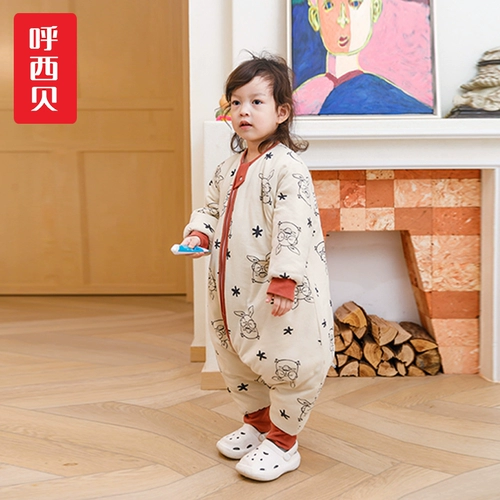 Хуокси детские спальные мешки осенью и зимними битвами, детская бумага Палара, ноги с толстым легким плотным хлопком 323