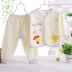 Quần áo sơ sinh tu sĩ quần áo cotton mùa thu quần áo mùa thu bé sơ sinh quần lót trẻ sơ sinh 0-1 quần áo bộ cotton giấy cho bé Quần áo lót