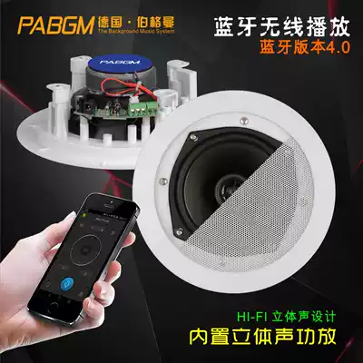 Active ceiling speaker Wireless Bluetooth suspended ceiling speaker with power amplifier Embedded audio Hoisting audio