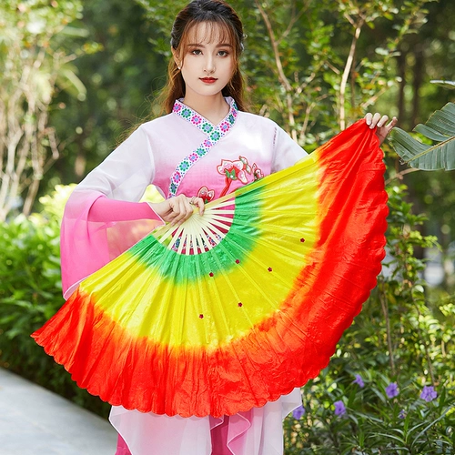 Танцевальный веер, удлиненный веер для кадрили, бакелитовый пластиковый витой веер Янко, двусторонний веер для парного танца влево и вправо