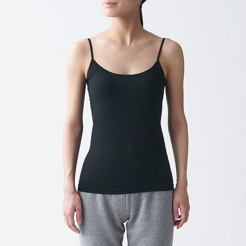 MUJI MUJI Women's Stretch Tianzhu Sleeveless Tank Top 2 Pack