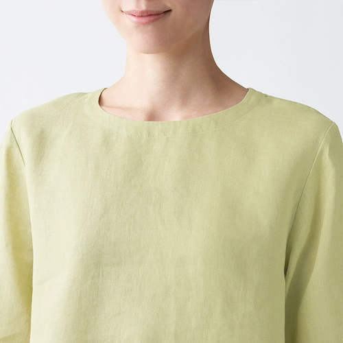 Муджи подождите, мыть с семидушной блузкой рукава