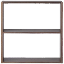 MUJI modular wooden frame wide 2-layer basic set WN black walnut style