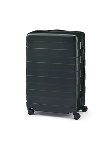 MUJI может свободно регулировать высоту чемодана-тележки с твердым корпусом (105 л) около 28 дюймов.