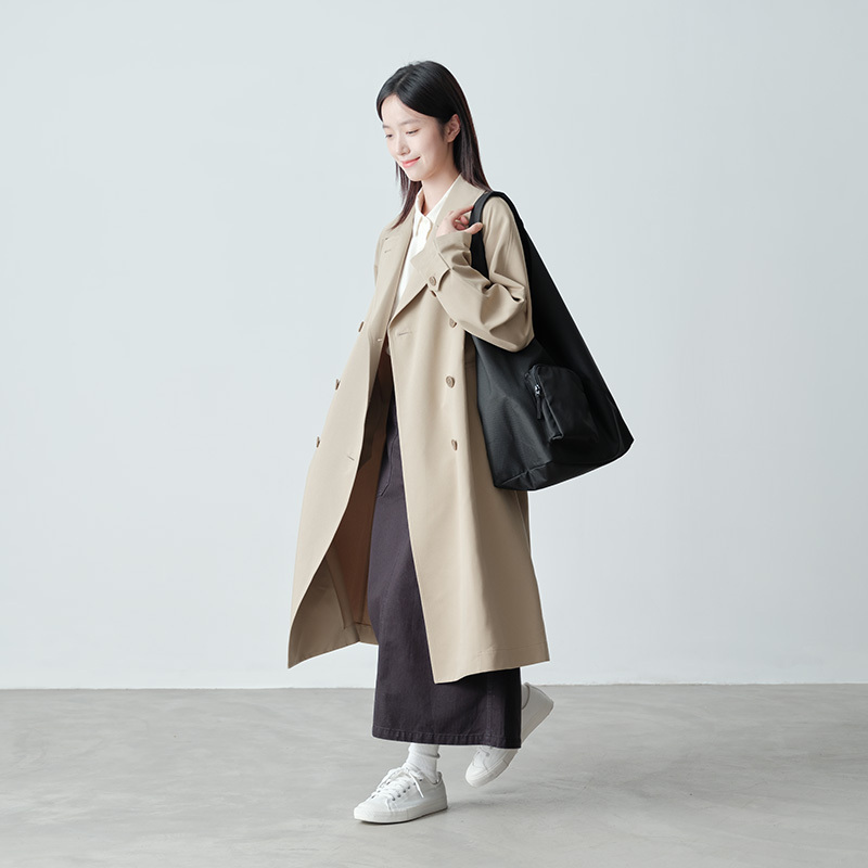 Muji Water-Resistant Shoulder Bag, Handbag, Triangular Underarm Bag, Tote Bag