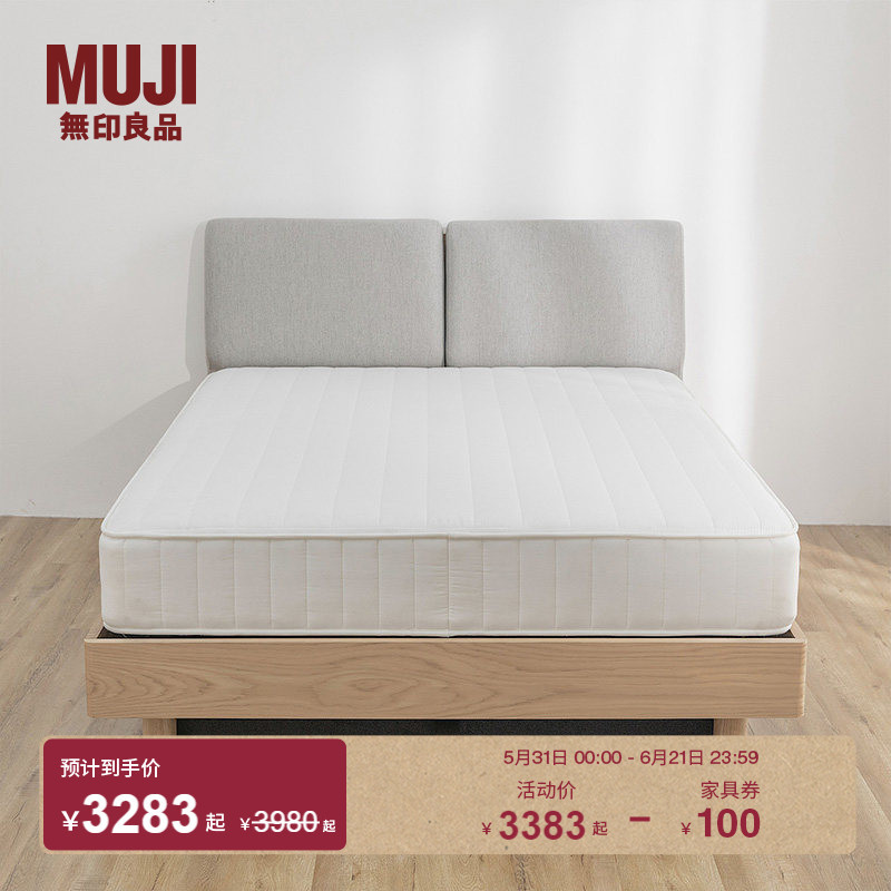 Muji Reversible Independent Bottle-Shaped Spring Mattress Pad for Home Use Bedding