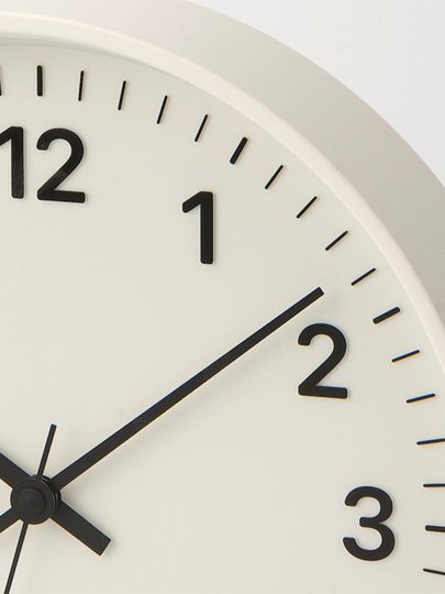 无印良品 MUJI 指针式时钟 挂墙家用时尚现代客厅装饰挂钟