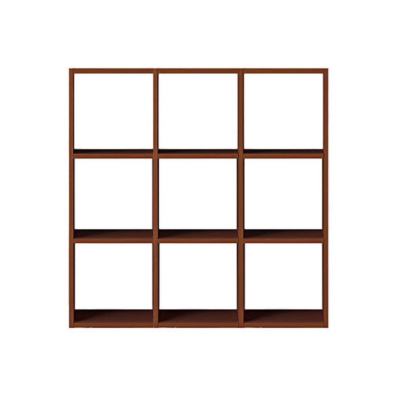 No-print good products MUJI combined wood frame suit 3 floors x 3 columns WN shelf Black walnuts Style-Taobao