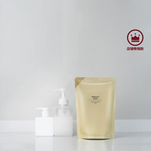 Muji, плавный освежающий шампунь на основе аминокислот, сменный мягкий лосьон для волос