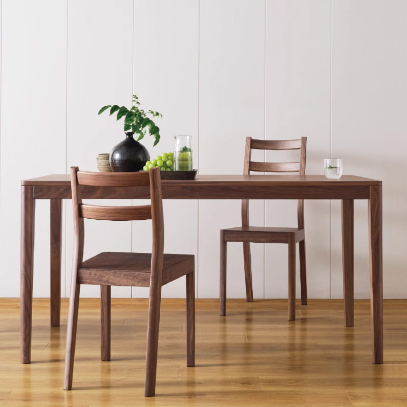 [Designer Series] Muji Black Walnut Solid Wood Dining Table Wn Table Furniture