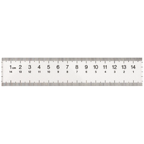 MUJI acrylic transparent ruler stationery ruler with scale 15cm