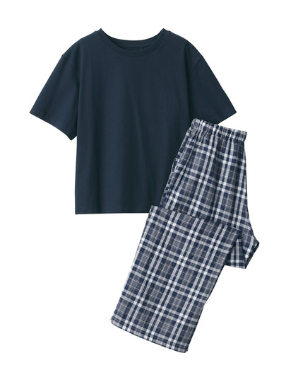Muji Women's Double-Layer Gauze Cotton Loungewear Set Women's Pajamas Women's Style 25Th Summer