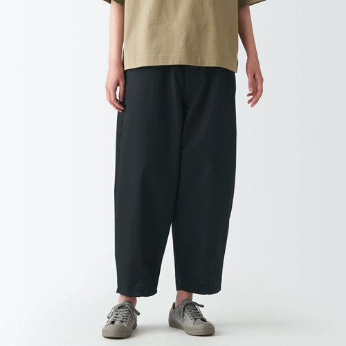 [无印良品 MUJI Labo 男女通用 弹力 丝光斜纹 宽松裤 无性别]