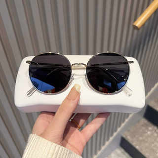 复古太子镜圆形小框偏光墨镜男女潮开车嘻哈太阳镜伴郎眼镜民国风