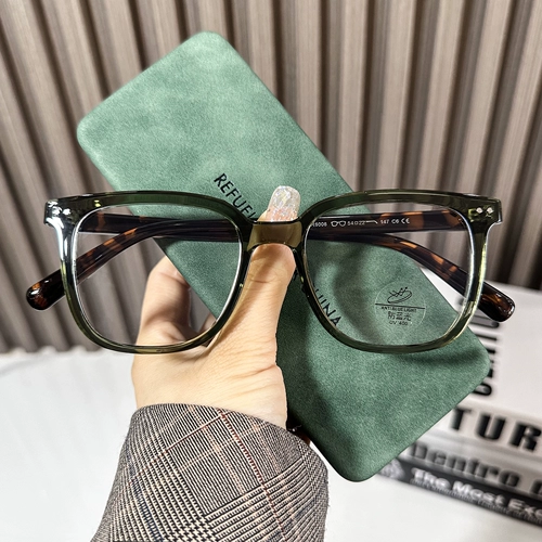 TR Black Frame Glasses Рамки для лица лица лица, маленькое лицо, можно оборудовать определенной степенью анти -блюдных световых каркасов, глаз миопии, женское корейское издание