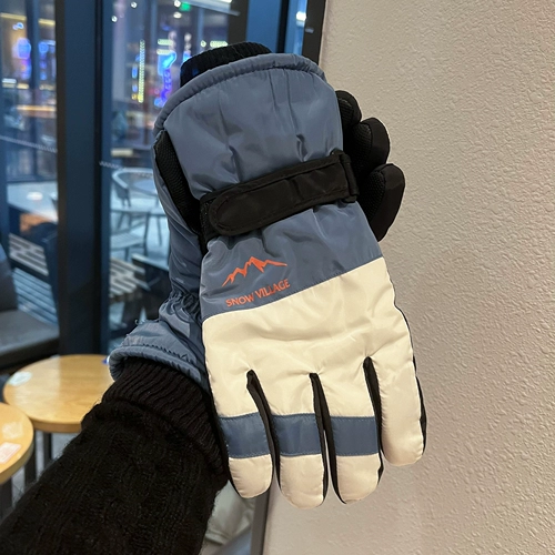 Лыжные мужские удерживающие тепло утепленные водонепроницаемые ветрозащитные дорожные перчатки, большой размер