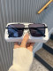 Double-Beam Sunglasses for Men, High-End, Stylish, Cool, Pilot Sunglasses for Women, Driving, Uv Protection