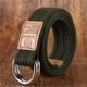 Men's and women's canvas belts, casual all-match jeans, double-buckle belts for teenagers, Korean style student belts