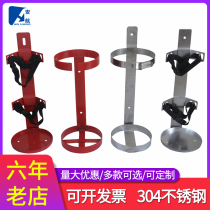 Marine 304 pure stainless steel fire extinguisher fixing bracket Vehicle universal pylons Iron pylons Double pylons