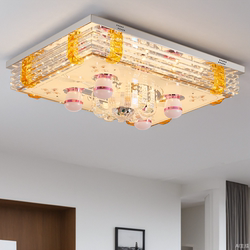 Crystal Ceiling Light Magic Ball Bluetooth Music Living Room Rectangular Glass Led Multicolor Remote Control Hall Lighting Smart
