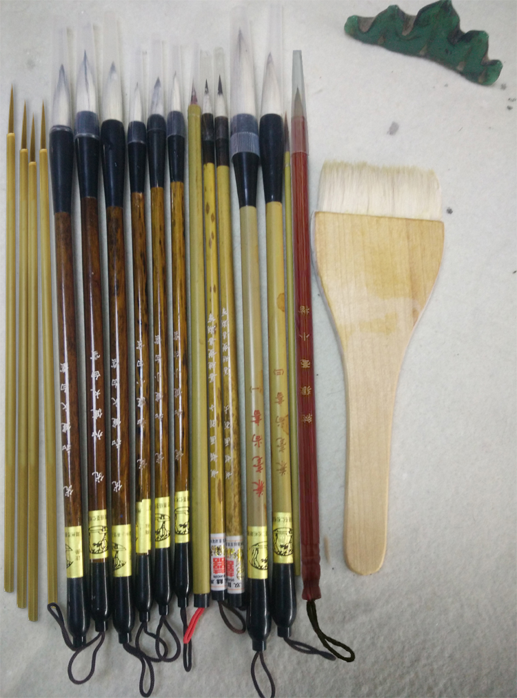 Zheng Luxun teacher recommended Gongbi painting pen set dyed hook line Kaikai Animal flower and bird painting professional pen