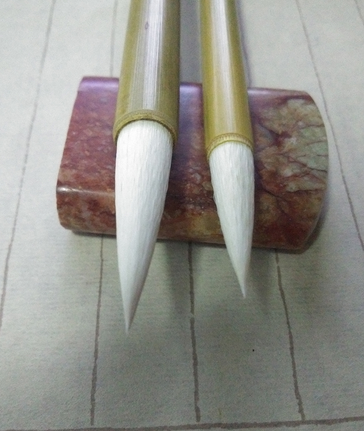 Selected size white cloud writing brush pure sheep mush brush small block stroke pen Xuan paper special Wenfang Four Treasure