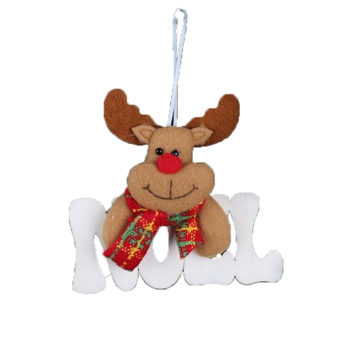 Рождественский декор, подвеска с буквами для пожилых людей, ткань