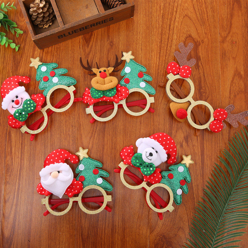 New color glasses cartoon antlers old snowman Christmas children's holiday party gifts toys small gifts