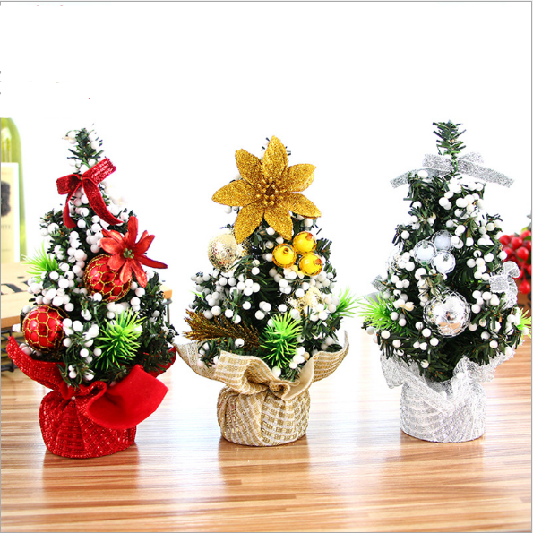 20cm Christmas tree office window desktop ornaments gifts Christmas decorations small mini Christmas tree