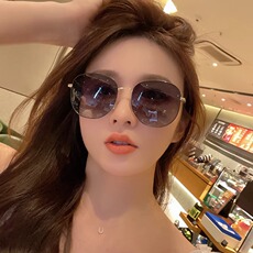 Солнцезащитные очки dvg墨镜女高级感防晒大脸显瘦新款近视带有度数防紫外线太阳眼镜