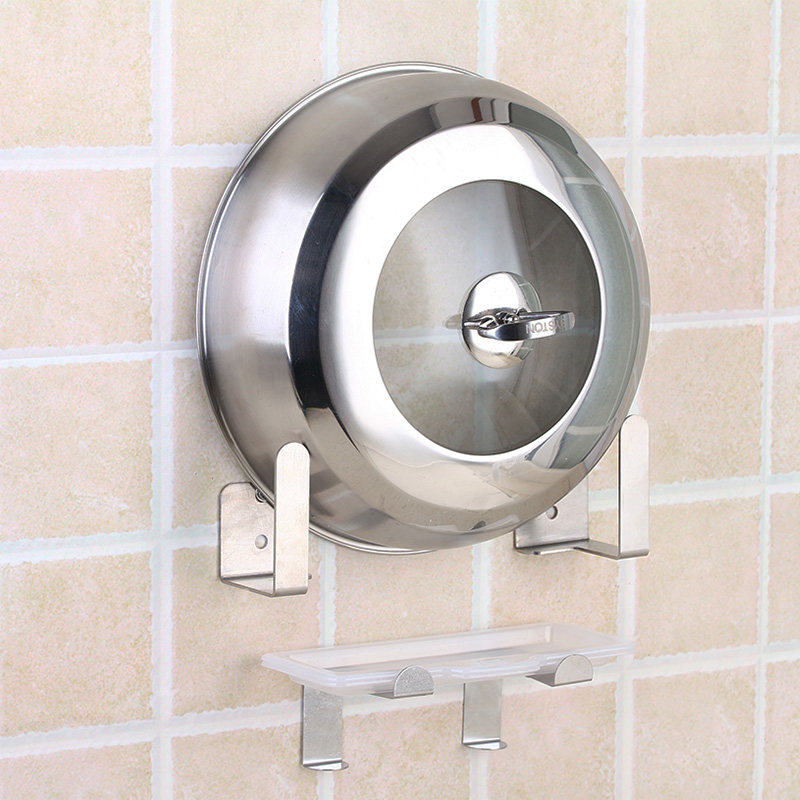 304 stainless steel cover rack wall-mounted free-to-punch kitchen lid containing layer frame chopping frame with defrosting pan hanging lid