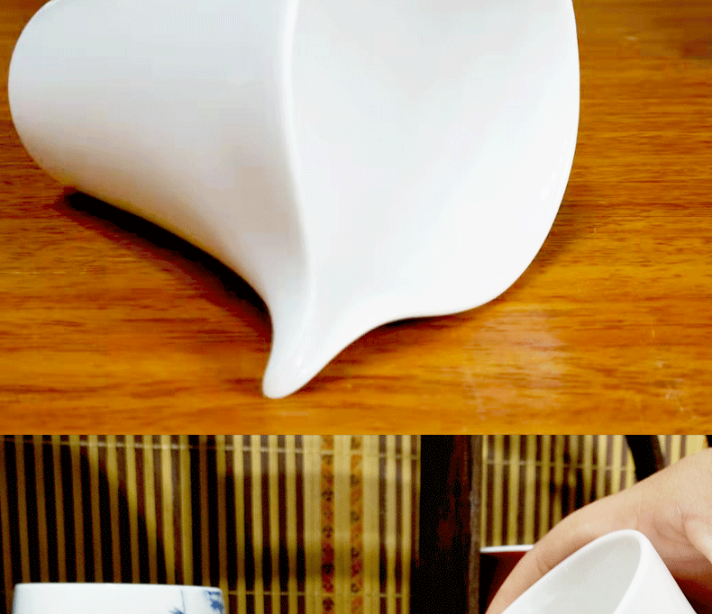Bo fair wind white porcelain cup large household contracted kung fu tea tea ware jingdezhen ceramics fair pot and cups