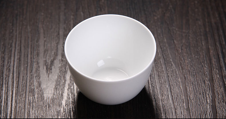Thin body white porcelain bowl with jingdezhen kung fu tea cup sample tea cup ceramic tea set, the master cup single cup small tea cups