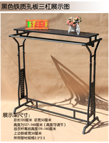 Wrought iron clothing store display stand Floor-to-ceiling clothing rack Clothes rack Hanging clothes rack Floor-to-ceiling hanger parallel bar
