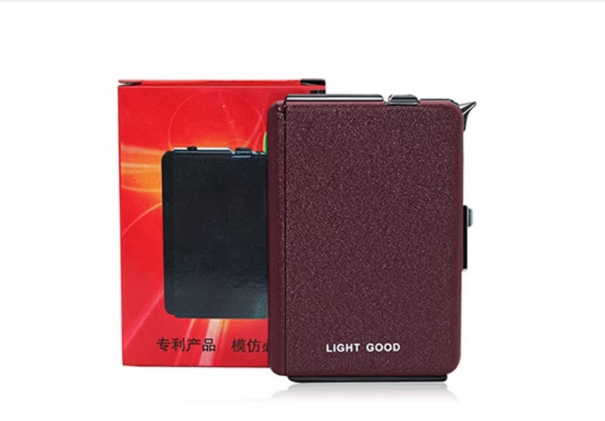 Tự động hút thuốc và hộp thuốc lá nhẹ hơn 10 gói Hộp thuốc lá siêu mỏng sáng tạo cá nhân - Bật lửa bật lửa khò